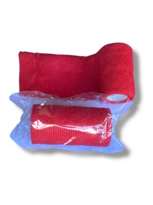 Venda elasticada 10cm x 4.5mt roja