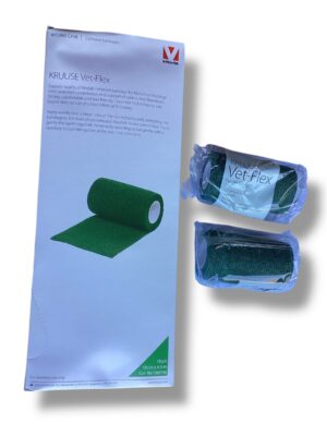 Venda elástica VET-FLEX 10cm x 4.5mt verde