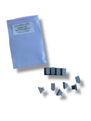 Set de números 0-9 para tatuadora 3/8"