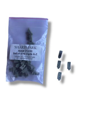 Juego de letras a/z para tatuadora 5/16"